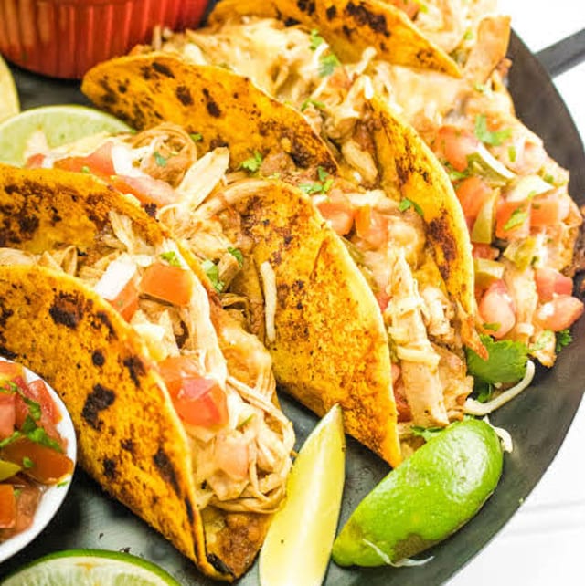 4 Chicken Birria Tacos.