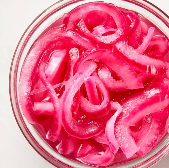 Picked Red Onions.